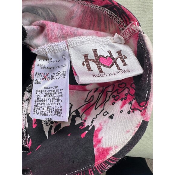 HUGS and HONIS Hawaiian Aloha Padded Strapless Stretch Empire Waist Mini Dress S - Picture 4 of 6